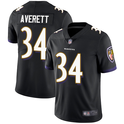 Baltimore Ravens nike_ravens_2927Limited Black Men Anthony Averett Alternate Jersey NFL Football #34 Vapor Untouchable
